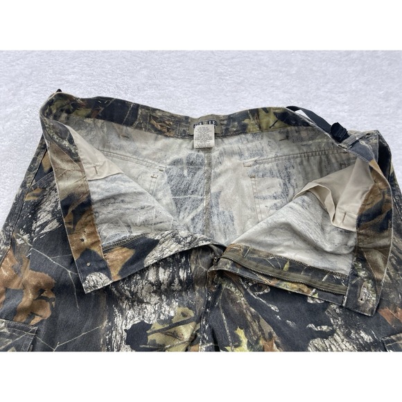 Jerzees Outdoors Pants Mens XL Brown Camo Mossy Oak Break Up Cargo Hunting - Picture 4 of 16